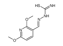 [(2,6-dimethoxypyridin-3-yl)methylideneamino]thiourea结构式