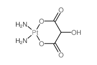 Platinum,diammine[hydroxypropanedioato(2-)-kO1,kO3]-, (SP-4-2)- (9CI) structure