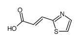 2-Propenoic acid, 3-(2-thiazolyl)- structure