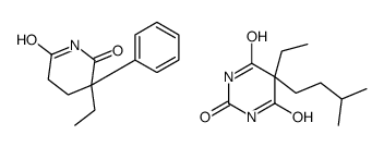 5-ethyl-5-(3-methylbutyl)-1,3-diazinane-2,4,6-trione,3-ethyl-3-phenylpiperidine-2,6-dione Structure