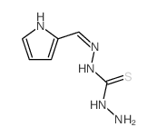 3-amino-1-[[(E)-pyrrol-2-ylidenemethyl]amino]thiourea structure