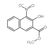 methyl 3-hydroxy-4-nitro-naphthalene-2-carboxylate Structure