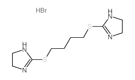 2-[4-(4,5-dihydro-1H-imidazol-2-ylsulfanyl)butylsulfanyl]-4,5-dihydro-1H-imidazole结构式