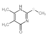 5,6-dimethyl-2-methylsulfanyl-1H-pyrimidin-4-one结构式