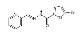 5-bromo-N-[(E)-pyridin-2-ylmethylideneamino]furan-2-carboxamide Structure