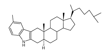 5'-Methyl-1'H-5β-cholest-2-eno[3,2-b]indole structure