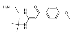 (Z)-3-(2-Amino-ethylamino)-3-tert-butylamino-1-(4-methoxy-phenyl)-propenone结构式