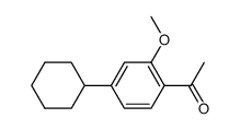 4-cyclohexyl-2-methoxyacetophenone Structure