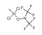 [bis(trifluoromethyl)amino-oxy]dichloromethylsilane Structure