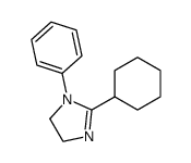 2-Cyclohexyl-1-phenyl-4,5-dihydro-1H-imidazole结构式