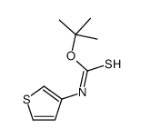 O-tert-butyl N-thiophen-3-ylcarbamothioate结构式