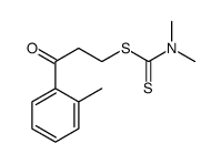 [3-(2-methylphenyl)-3-oxopropyl] N,N-dimethylcarbamodithioate Structure