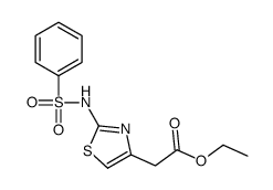 ethyl 2-[2-(benzenesulfonamido)-1,3-thiazol-4-yl]acetate Structure