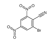 2-bromo-4,6-dinitrobenzonitrile结构式