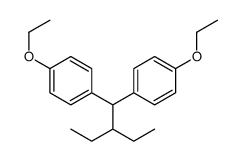 1-ethoxy-4-[1-(4-ethoxyphenyl)-2-ethylbutyl]benzene Structure