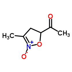 Ethanone, 1-(4,5-dihydro-3-methyl-2-oxido-5-isoxazolyl)- (9CI) Structure