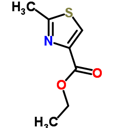 2-甲基噻唑-4-甲酸乙酯结构式