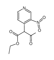 ethyl 2-(3-nitropyridin-4-yl)-3-oxobutanoate Structure