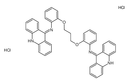 acridin-9-yl-[2-[3-[2-(acridin-9-ylazaniumyl)phenoxy]propoxy]phenyl]azanium,dichloride Structure