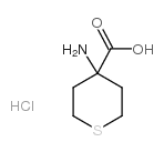 4-Aminothiane-4-carboxylic acid hydrochloride structure