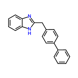 2-([1,1'-Biphenyl]-4-ylmethyl)-1H-benzo[d]imidazole structure