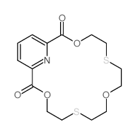 3,9,15-trioxa-6,12-dithia-21-azabicyclo[15.3.1]henicosa-18,20,22-triene-2,16-dione结构式