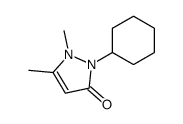 2-cyclohexyl-1,5-dimethyl-1H-pyrazol-3(2H)-one Structure