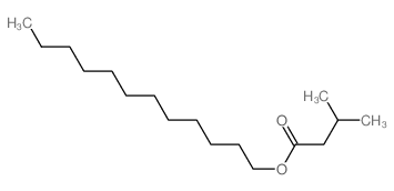 Butanoic acid,3-methyl-, dodecyl ester structure