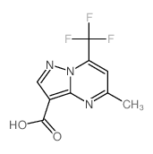 5-甲基-7-(三氟甲基)吡唑并-[1,5-a]嘧啶-3-羧酸结构式