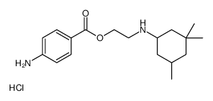 2-(4-aminobenzoyl)oxyethyl-(3,3,5-trimethylcyclohexyl)azanium,chloride结构式