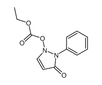 1,2-dihydro-3-oxo-2-phenyl-3H-pyrazol-1-yl ethyl carbonate structure