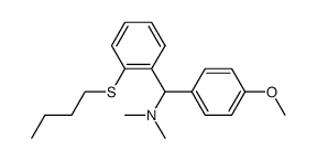 1-(2-(butylthio)phenyl)-1-(4-methoxyphenyl)-N,N-dimethylmethanamine Structure