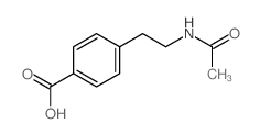 4-(2-(N-乙酰氨基)乙基)苯甲酸结构式