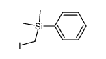 dimethyl (iodomethyl)-phenylsilane Structure