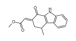 methyl (E)-4-methyl-1-oxo-1,2,3,4-tetrahydrocarbazol-2-ylideneacetate Structure