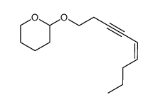 (Z)-1-(2-tetrahydropyranyloxy)-5-nonen-3-yne结构式