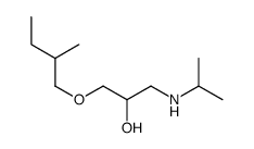 1-(2-methylbutoxy)-3-(propan-2-ylamino)propan-2-ol Structure