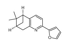 (1S,9S)-5-furan-2-yl-10,10-dimethyl-6-aza-tricyclo[7.1.1.02,7]undeca-2(7),3,5-triene Structure