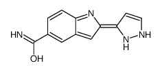 2-(1,2-dihydropyrazol-3-ylidene)indole-5-carboxamide Structure