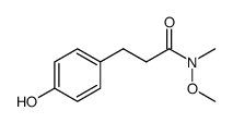 Benzenepropanamide, 4-hydroxy-N-methoxy-N-methyl结构式