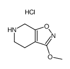 3-methoxy-4,5,6,7,-tetrahydroisoxazolo[5,4-c]-pyridinium chloride结构式