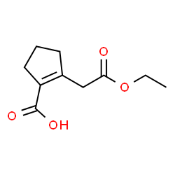 1-Cyclopentene-1-aceticacid,2-carboxy-,ethylester(5CI) structure