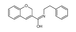 N-(2-phenylethyl)-2H-chromene-3-carboxamide Structure