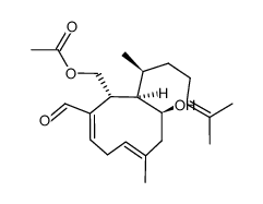 18,O-dihydro-4β-hydroxydictyodial A 18-acetate Structure