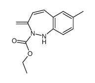 7-Methyl-3-methylene-1,3-dihydro-benzo[c][1,2]diazepine-2-carboxylic acid ethyl ester结构式