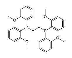 2-bis(2-methoxyphenyl)phosphanylethyl-bis(2-methoxyphenyl)phosphane Structure