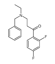 3-[benzyl(ethyl)amino]-1-(2,4-difluorophenyl)propan-1-one Structure