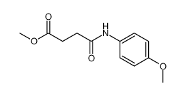 N-(4-methoxyphenyl)succinamide methyl ester结构式