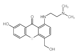 9H-Thioxanthen-9-one, 1-[[2-(dimethylamino)ethyl]amino]-7-hydroxy-4-(hydroxymethyl)- Structure