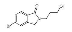 5-bromo-2-(3-hydroxypropyl)-3H-isoindol-1-one Structure